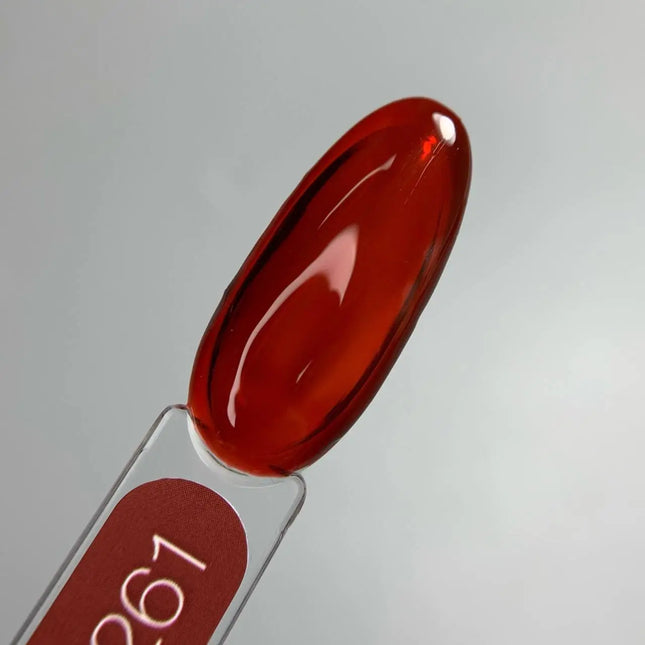 Esmalte en gel Luna Nº261 Kiss Rojo Oscuro 8ml
