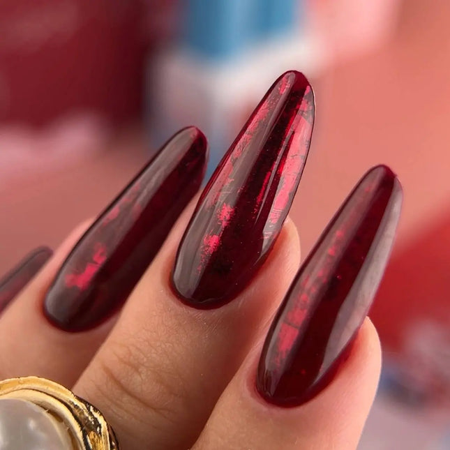 Esmalte en gel Luna Nº262 Kiss Rojo Profundo 8ml