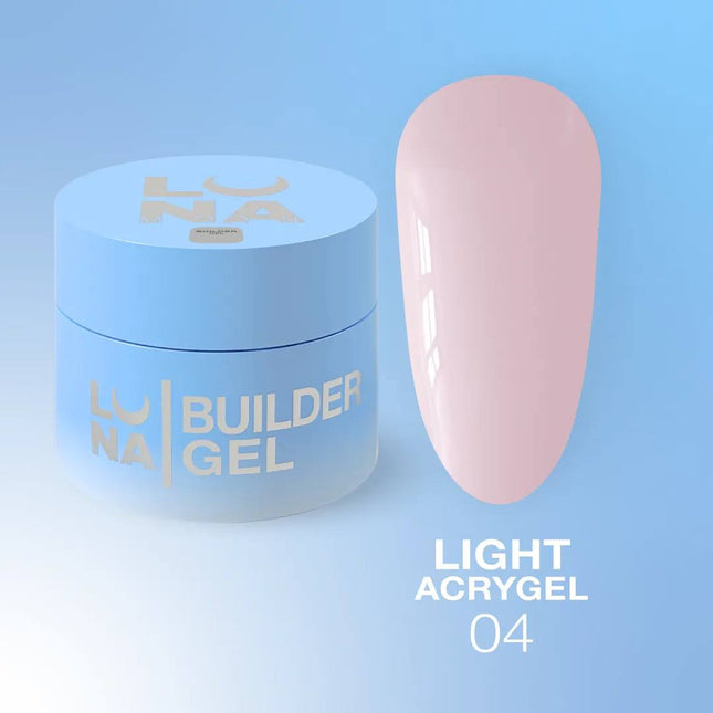 Luna Light Acrygel №04 Milk with pink undertone 30ml