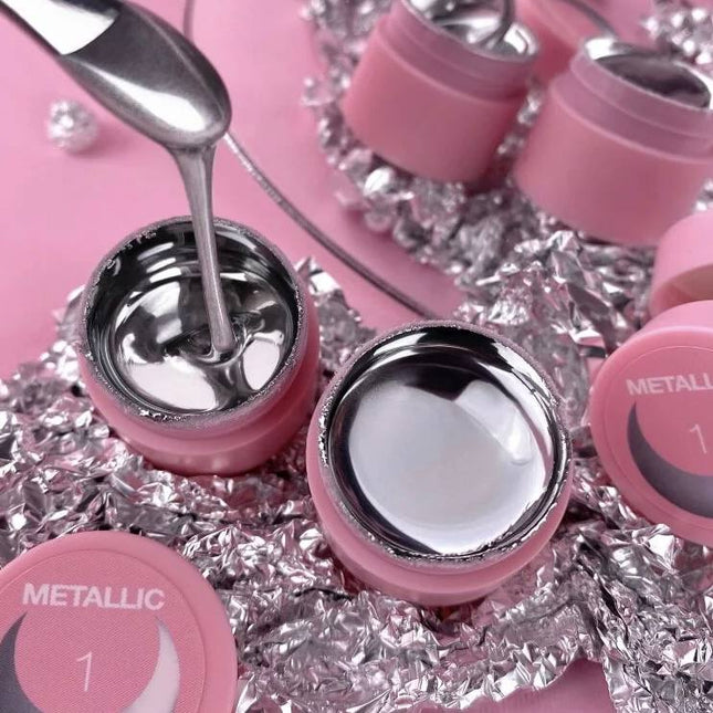 Luna Metallic Gel Paint color Silver 5ml