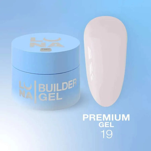 Gel Premium Luna №19 Milky con tono rosa frío 30ml