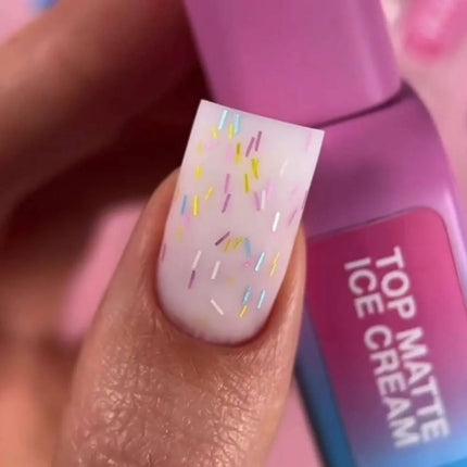 Luna Top Ice Cream Matte  with multicolored confetti 13ml