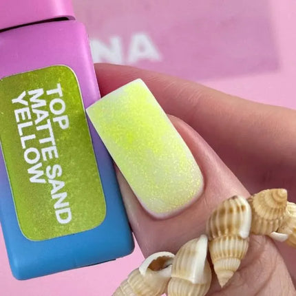 Luna Top Sand Yellow Matte with small flakes 13ml
