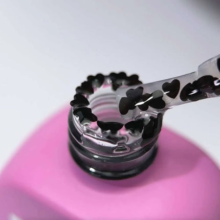 Luna Top Romantic Black with decorative hearts 13ml