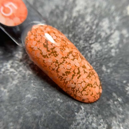 Gel Luna Bubble nº05 naranja con brillo blanco 5ml