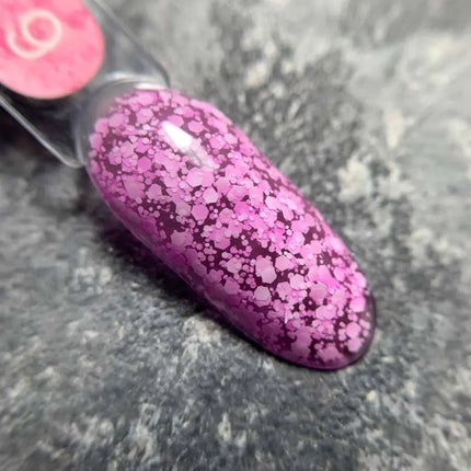 Gel Luna Bubble nº09 morado con brillo blanco 5ml