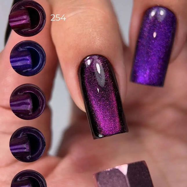 Esmalte de gel Luna nº 254 Ojo de gato Berry 13 ml