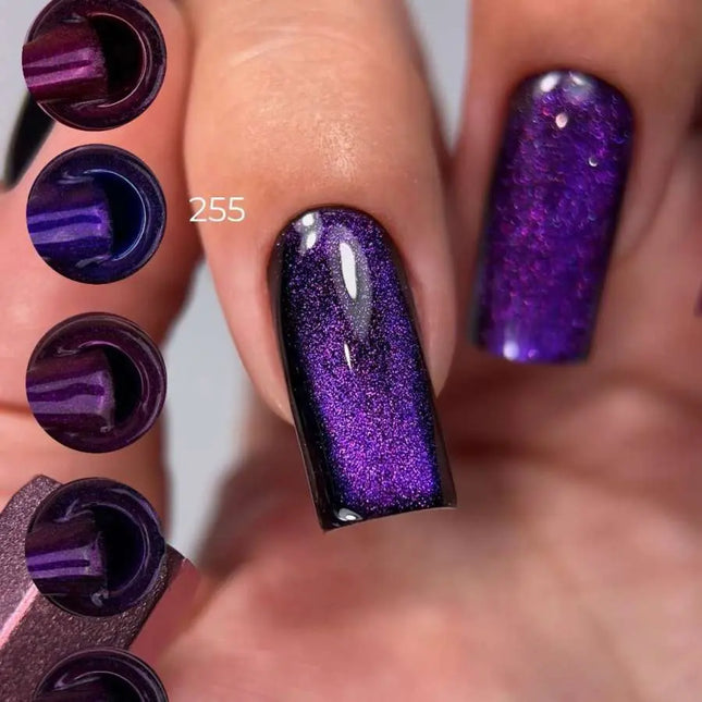 Luna Gel Polish №255 Cat Eye Blue Violet 13ml