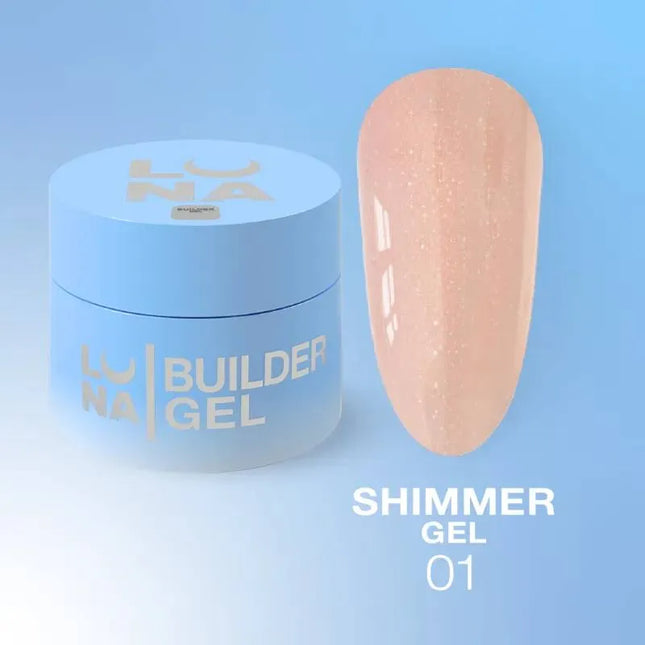 Gel Luna Shimmer Nº1 Rosa Claro Durazno 15ml