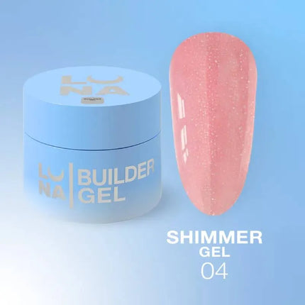 Luna Shimmer Gel №4 Light Pink 15ml
