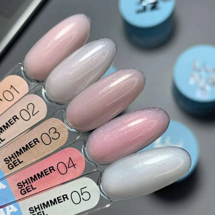 Luna Shimmer Gel №1 Light Pinky Peach 15ml