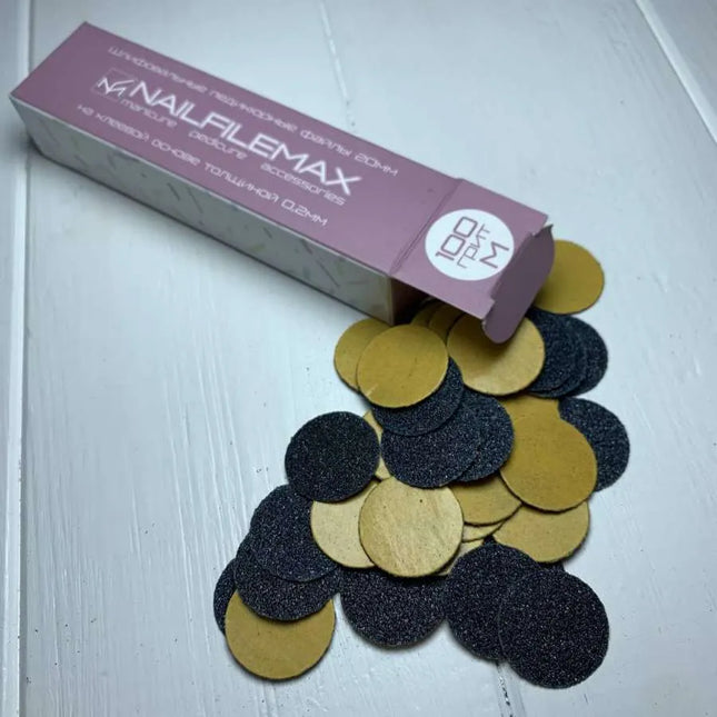Limas desechables para pedicura disco Nailfilemax M 100 grit 100 unidades