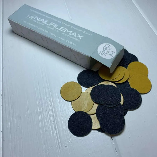 Limas desechables para pedicura disco Nailfilemax M 240 grit 100 unidades