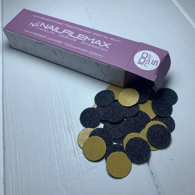 Limas desechables para pedicura disco Nailfilemax S 100 grit 100 unidades