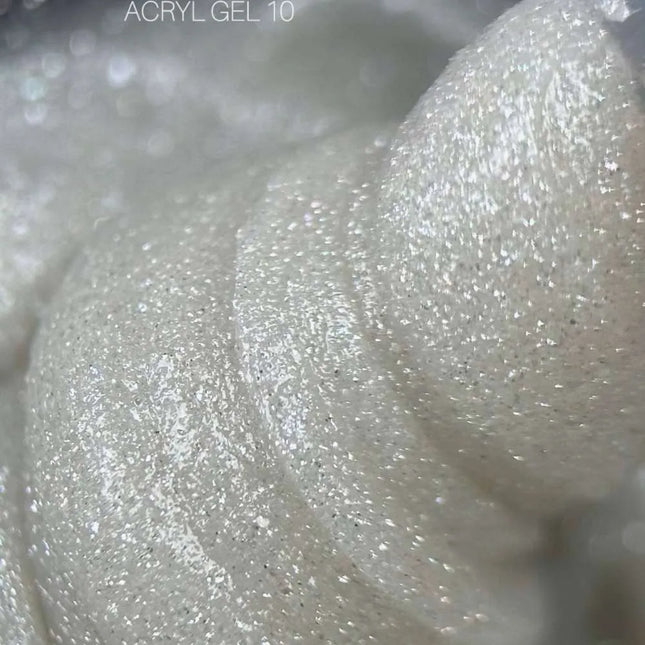 Saga Acryl Gel №10 Taubmans Silver with shimmer 13ml