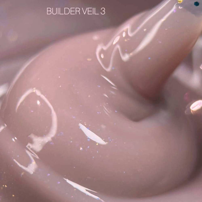 Saga Builder Gel Veil №03 Creamy brown with shimmer 30ml