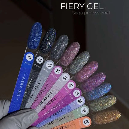 Saga Fiery Gel Polish №11 Blue 10ml