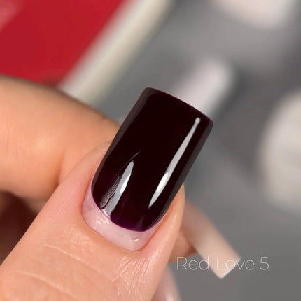 Esmalte en gel Saga Love Red 5 Berenjena 10 ml