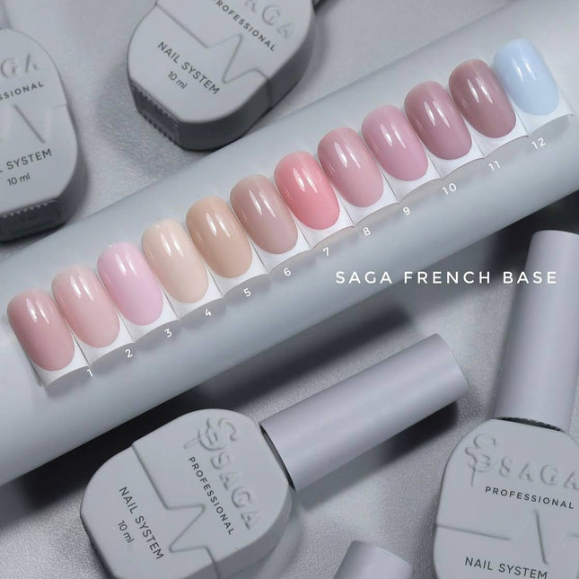 Saga French Capa de base №7 Beige melocotón 10ml