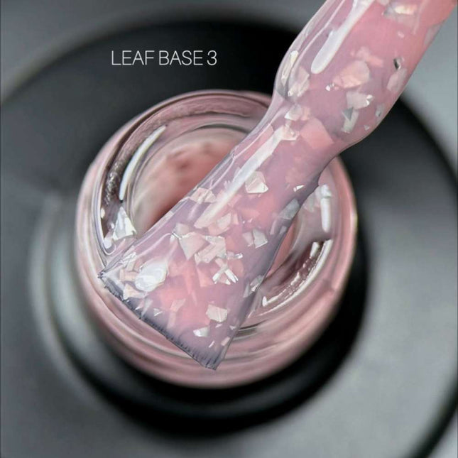 Saga Leaf Base №03 Soft pink with silver foil 9ml