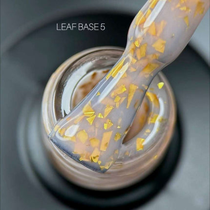 Saga Leaf Base №05 Desert brown with gold foil 9ml