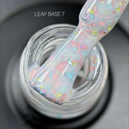 Saga Leaf Base №07 milky with color foil 9ml