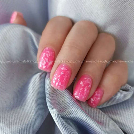Saga Leaf Capa de base №10 Rosa persa con papel de plata 9ml