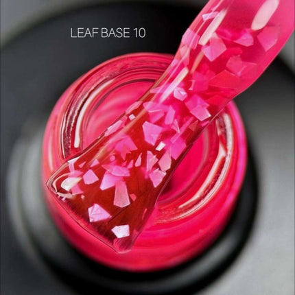 Saga Leaf Capa de base №10 Rosa persa con papel de plata 9ml