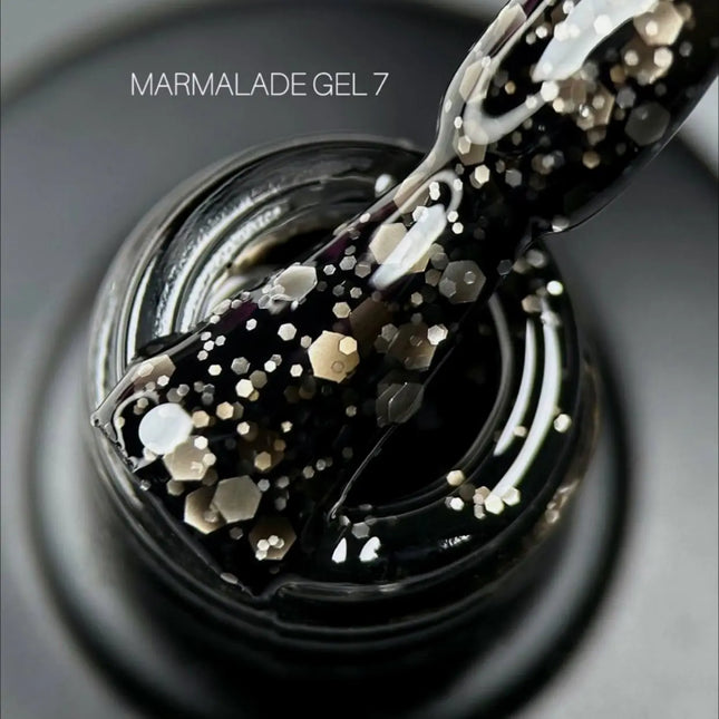 Esmalte en gel Saga Marmalade nº 02 naranja suave con escamas 9ml