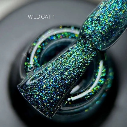 Saga Cat Eye Wild №1 Verde Azul Oro 9ml