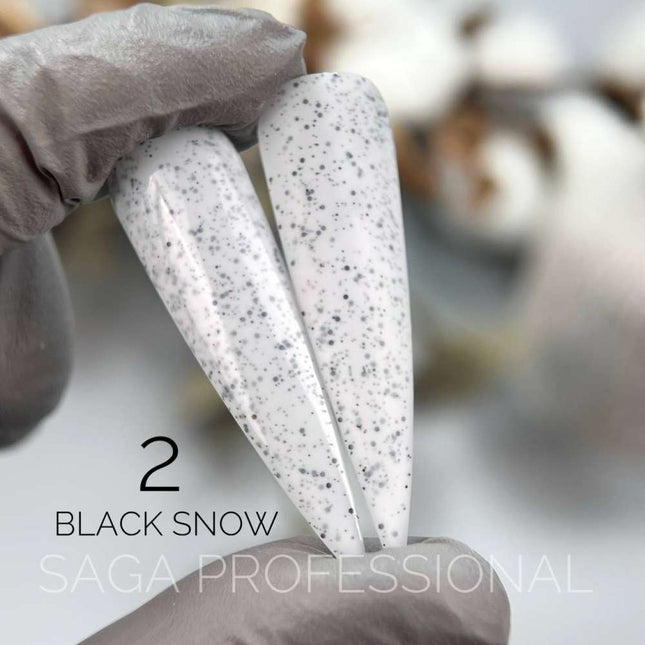 Saga Black Snow №2 Blanco con migas negras 9ml