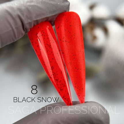 Saga Black Snow №7 amarillo con migas negras 9ml