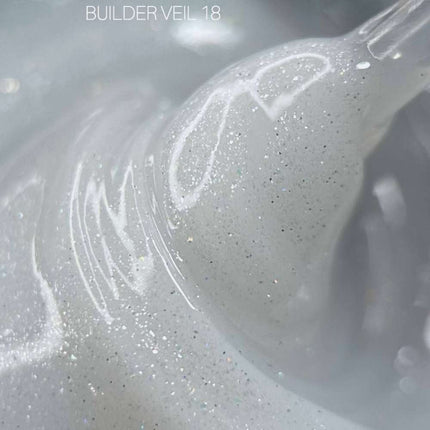Saga Builder Gel Veil №18 Milky con brillo 15ml