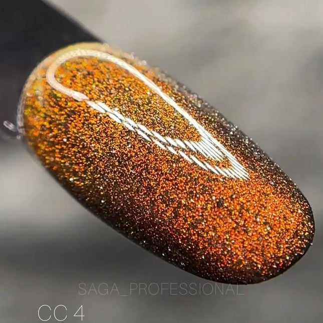 Saga Cat Eye Chameleon №04 Orange Pink 9ml