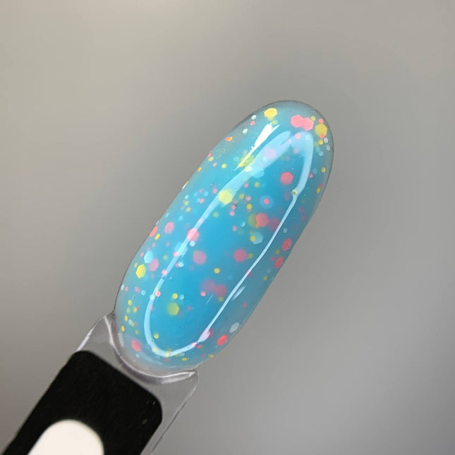 Saga Coctail Capa de base №1 Azul con figuras 13ml