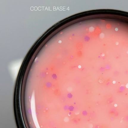 Saga Coctail Capa de base №4 Durazno con figuras 13ml