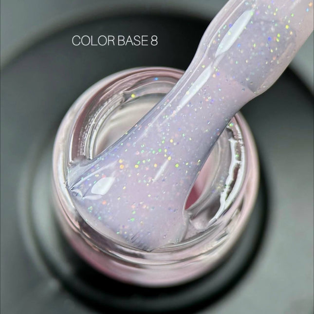 Saga Color Base №08 Dusty pink with shimmer 9ml