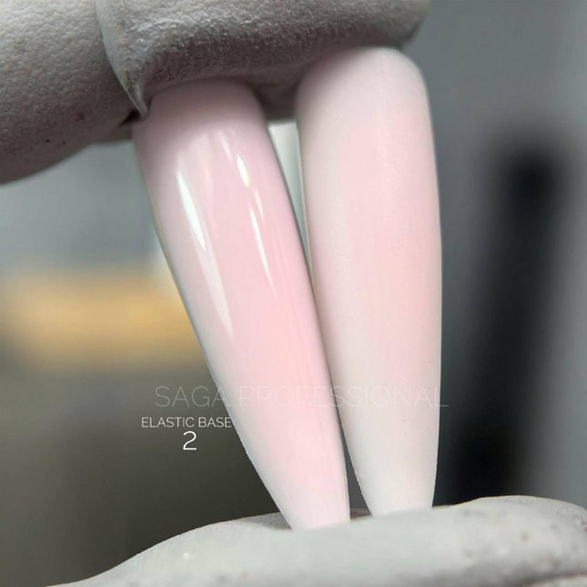 Saga Elastic Capa de base nº2 Rosa pálido 15 ml