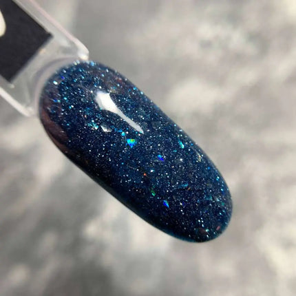 Saga Fiery Gel Polish №28 Azure with foil 10ml