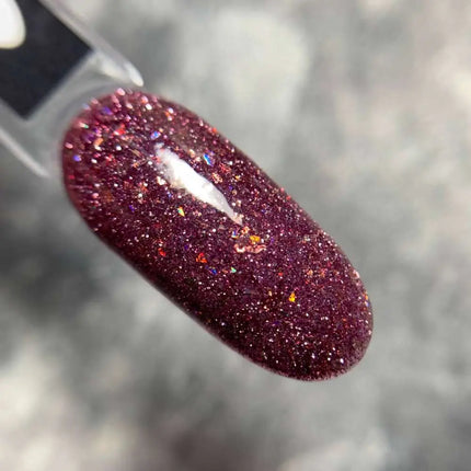 Saga Fiery Gel Polish n.º 30 Sangría con foil 9ml