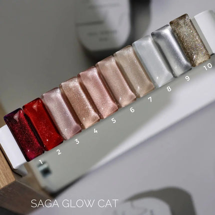 Saga Efecto Ojo de Gato N.º 9 Metal Plateado 10 ml