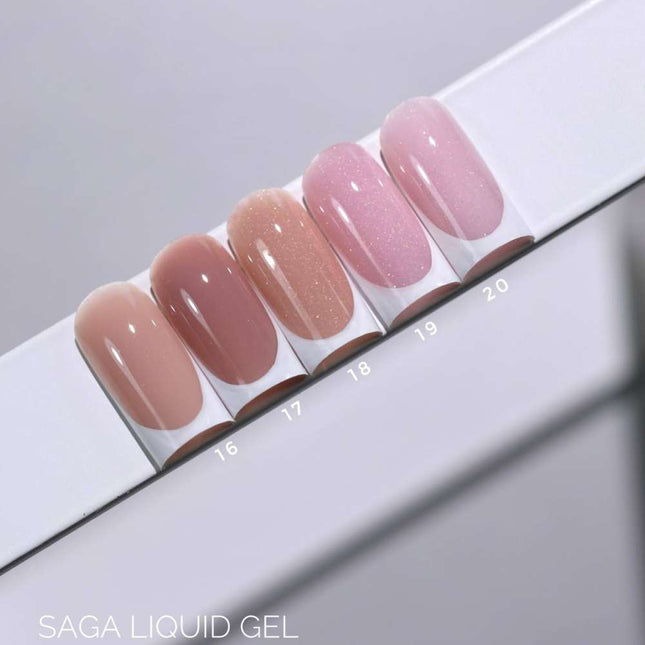 Saga Gel Líquido Nº17 Beige Marrón 15ml