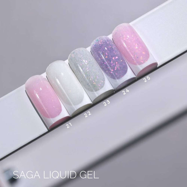 Saga Liquid Gel №24 Lavender with foil 15ml
