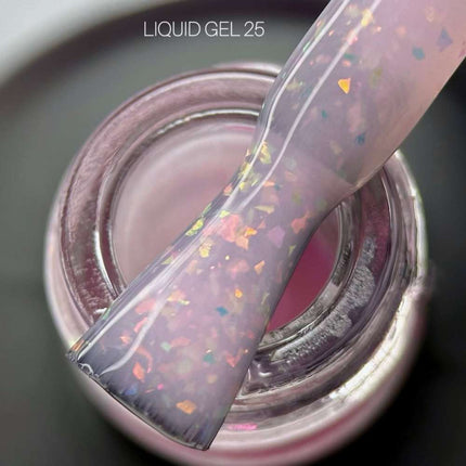 Saga Gel Líquido №18 Beige profundo con brillo 15ml