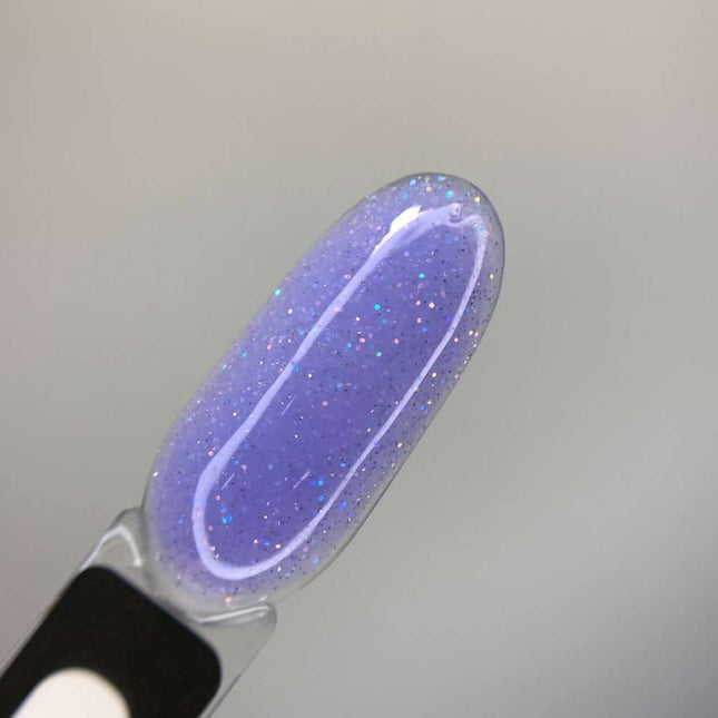 Saga Liquid Gel №28 Blue orchid with sparkles 15ml