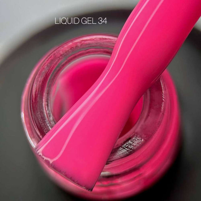 Saga Liquid Gel №34 Barbie pink 15ml