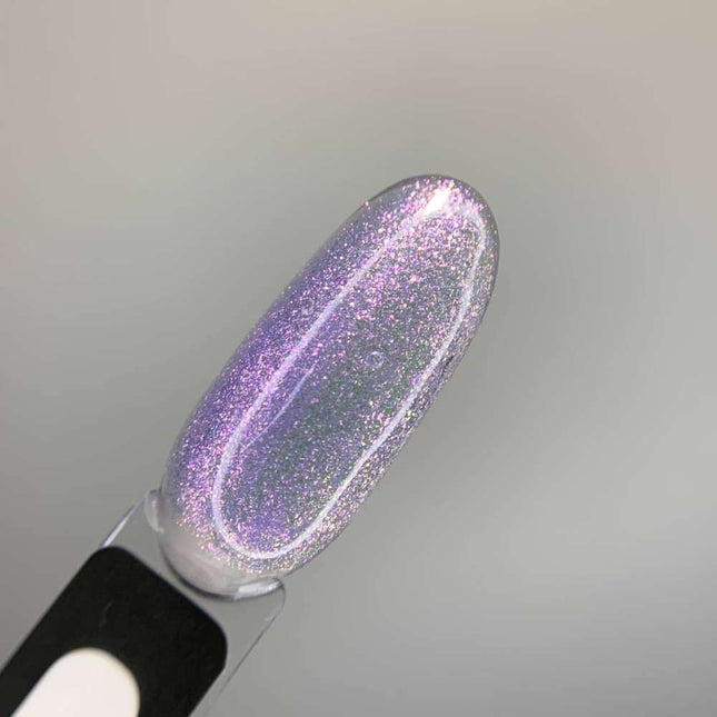 Saga Liquid Gel №46 Clear with violet-purple small foil 15ml