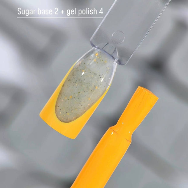 Saga Sugar Capa de base №2 Crema Milky con brillo de color 10ml