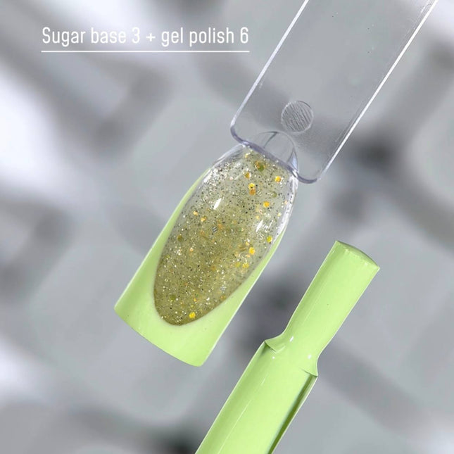 Saga Sugar Capa de base №3 Brass con brillo de color 10ml