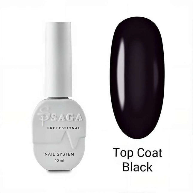 Saga Top Coat Black 10ml